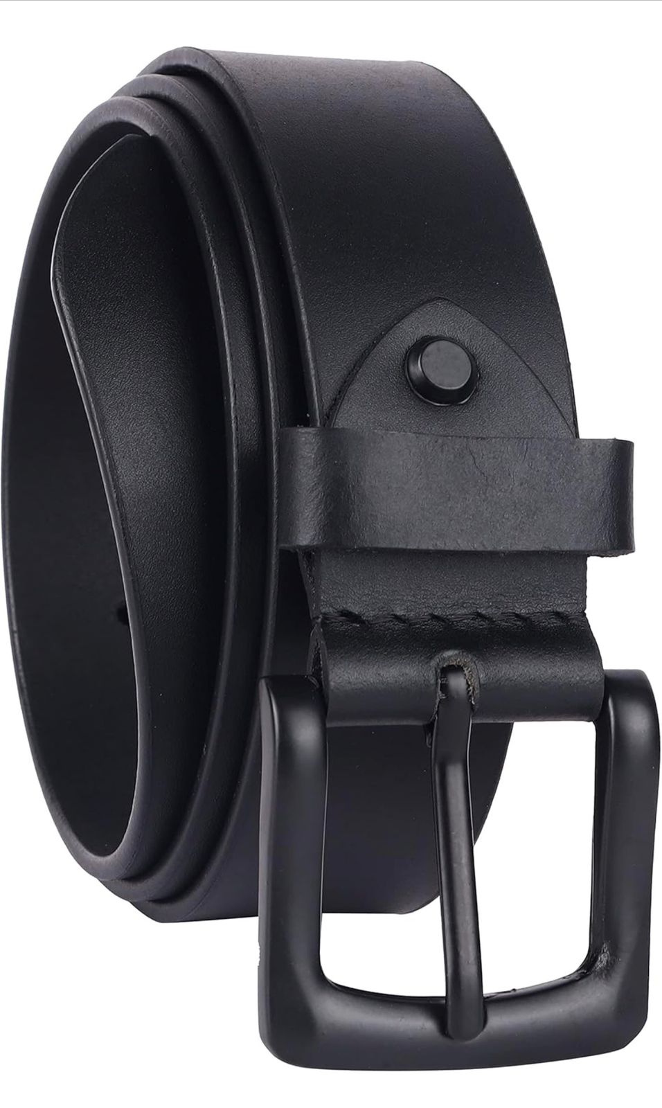 Contacts Genuine Leather Belt for Men with Easier Buckle