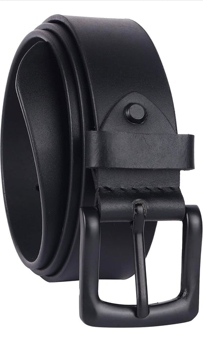 Contacts Genuine Leather Belt for Men with Easier Buckle