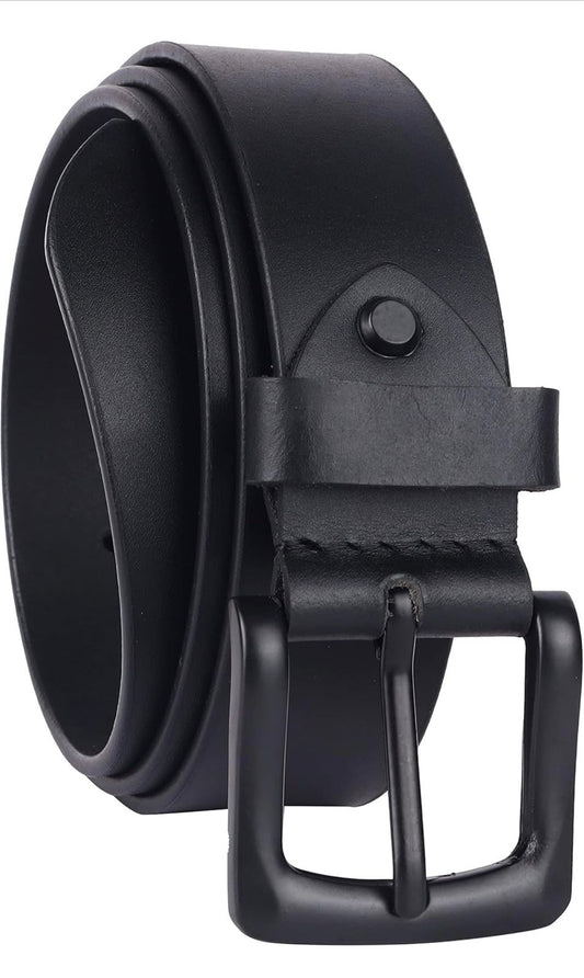 Contacts Genuine Leather Belt for Men with Easier Buckle