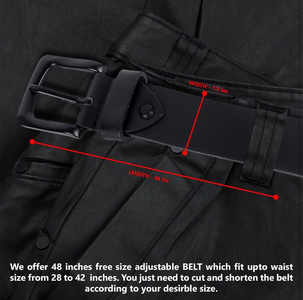 Contacts Genuine Leather Belt for Men with Easier Buckle